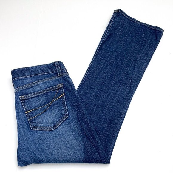 Gap Jeans Women's Curvy Fit Flare Leg Stretch size 8 length 30" - Picture 8 of 8